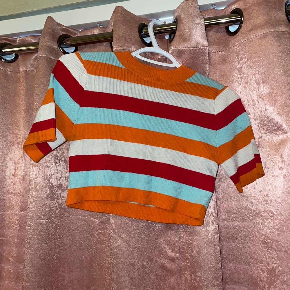 Stripes Short Top